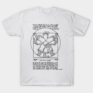 Vitruvian Choanoflagellate Colony - Choanoflagellate Rosette T-Shirt